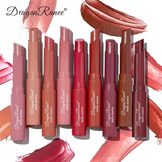 Rouge à Lèvres Mat Nude Pink – 12 Teintes, Longue Tenue & Waterproof