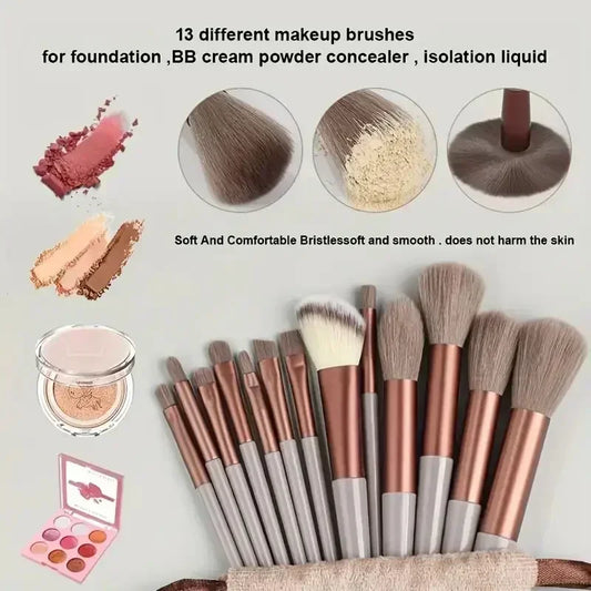 Ensemble de Pinceaux Maquillage Professionnel – Doux & Moelleux