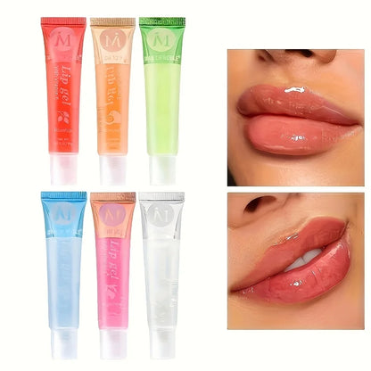 Lot de 6 Gloss Hydratants Transparents – Huiles à Lèvres Repulpantes