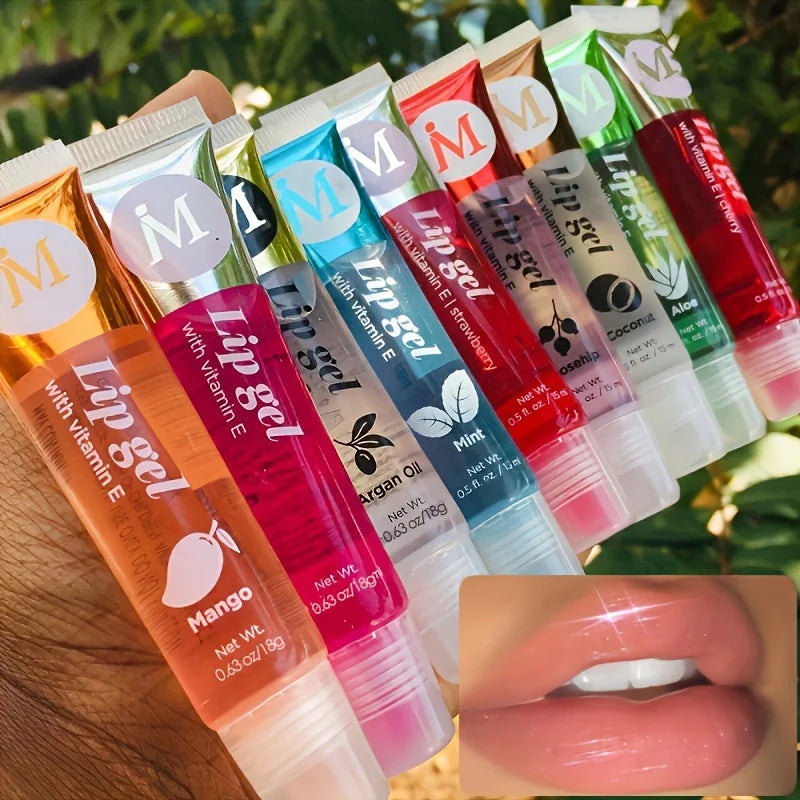 Lot de 6 Gloss Hydratants Transparents – Huiles à Lèvres Repulpantes