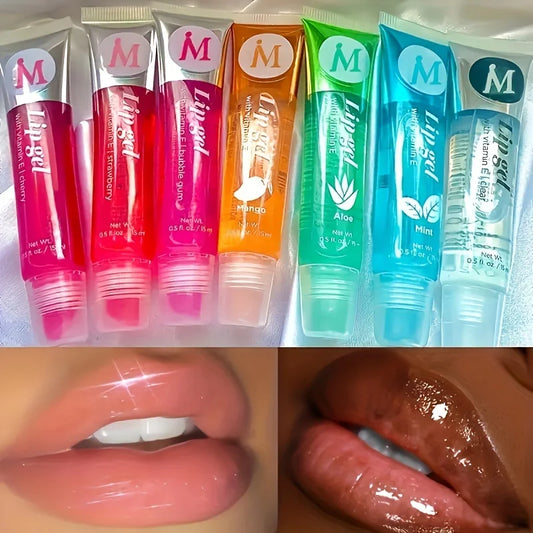 Lot de 6 Gloss Hydratants Transparents – Huiles à Lèvres Repulpantes