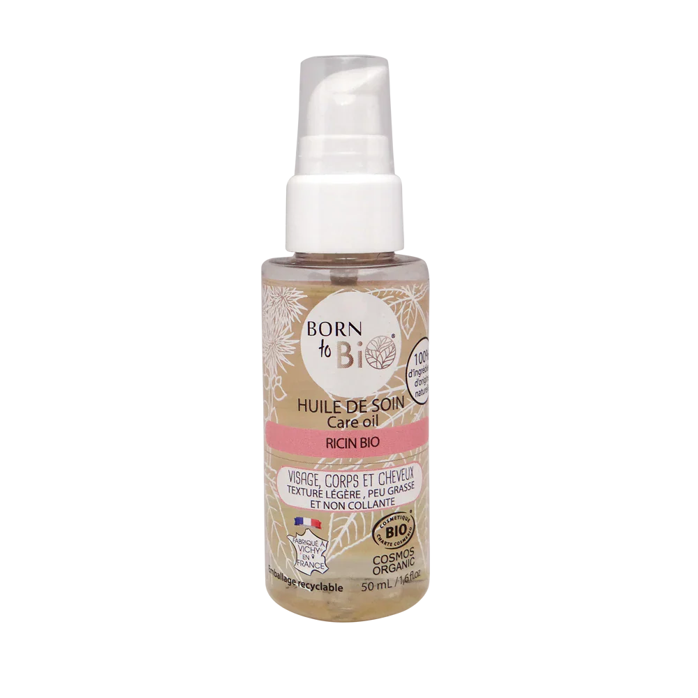 Huile de Soin au Ricin Certifiée Bio – Visage, Corps & Cheveux