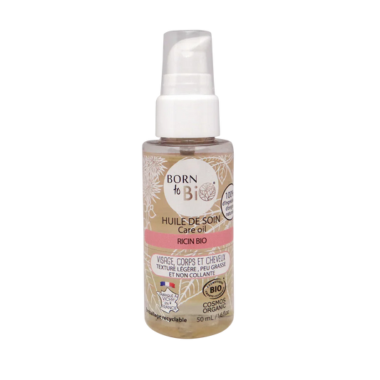 Huile de Soin au Ricin Certifiée Bio – Visage, Corps & Cheveux