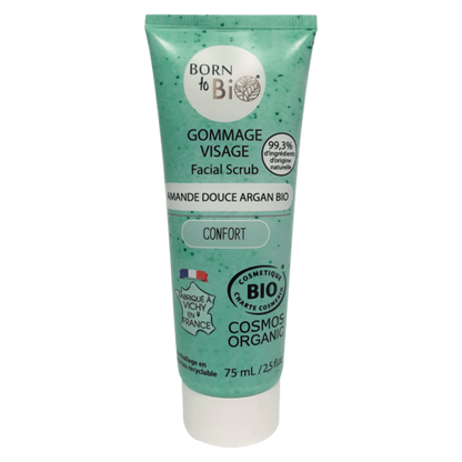 Gommage Visage Amande Douce & Argan Certifié Bio – Exfoliation Douce & Sensorielle