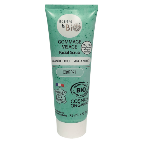 Gommage Visage Amande Douce & Argan Certifié Bio – Exfoliation Douce & Sensorielle