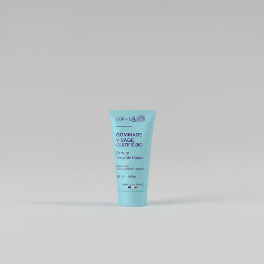 Gommage Visage à l’Amande Douce Certifié Bio – Exfoliant Doux Born to Bio