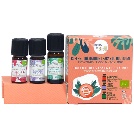 Coffret Huiles Essentielles Bio – Tracas du Quotidien | 3 Soins Incontournables
