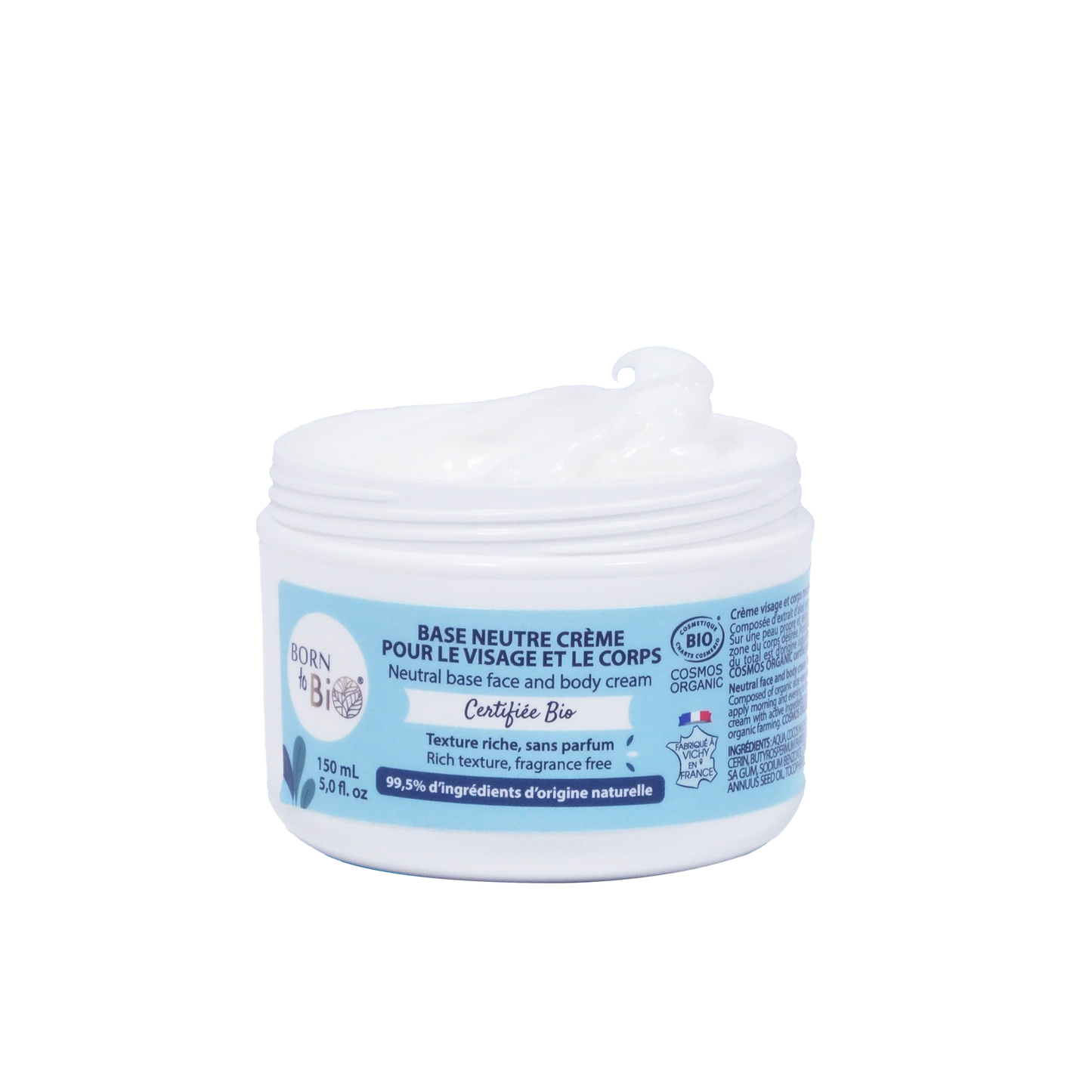 Crème Base Neutre Certifiée Bio – Visage & Corps