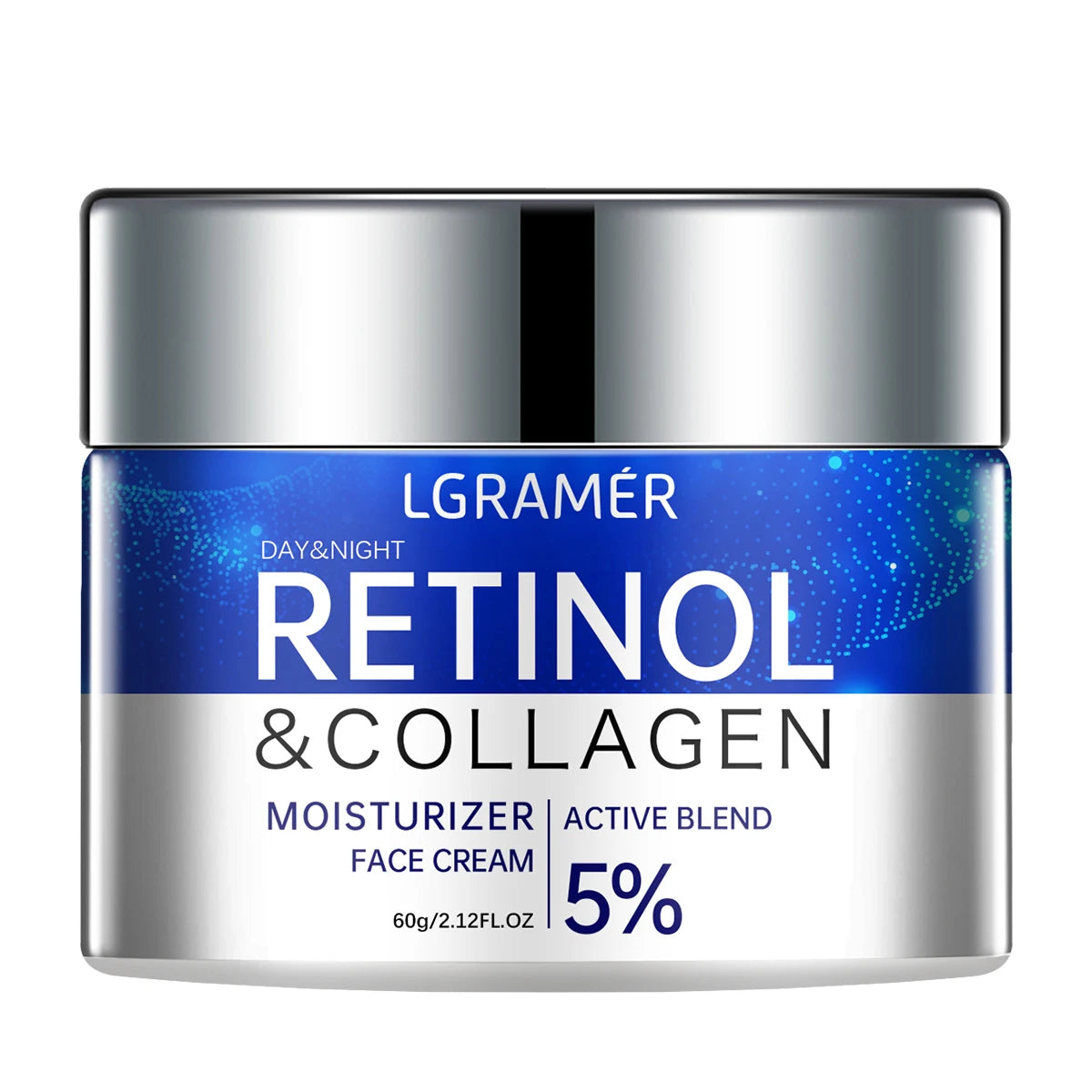 Crème Visage au Rétinol Anti-Âge LGRAMER – Raffermissante, Anti-Rides & Hydratante