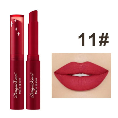 Rouge à Lèvres Mat Nude Pink – 12 Teintes, Longue Tenue & Waterproof