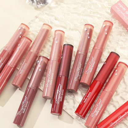 Rouge à Lèvres Mat Nude Pink – 12 Teintes, Longue Tenue & Waterproof