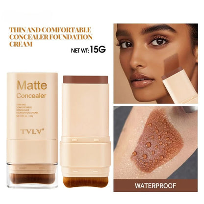 Fond de Teint Stick Correcteur Double Tête – 9 Teintes, Waterproof & Longue Tenue