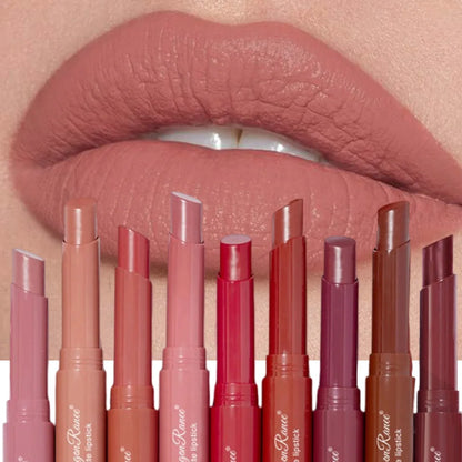 Rouge à Lèvres Mat Nude Pink – 12 Teintes, Longue Tenue & Waterproof