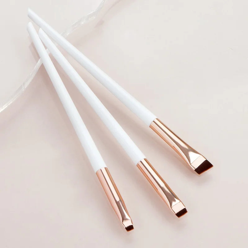 Set 3 Pinceaux Yeux Professionnels – Eyeliner, Sourcils & Ombre à Paupières