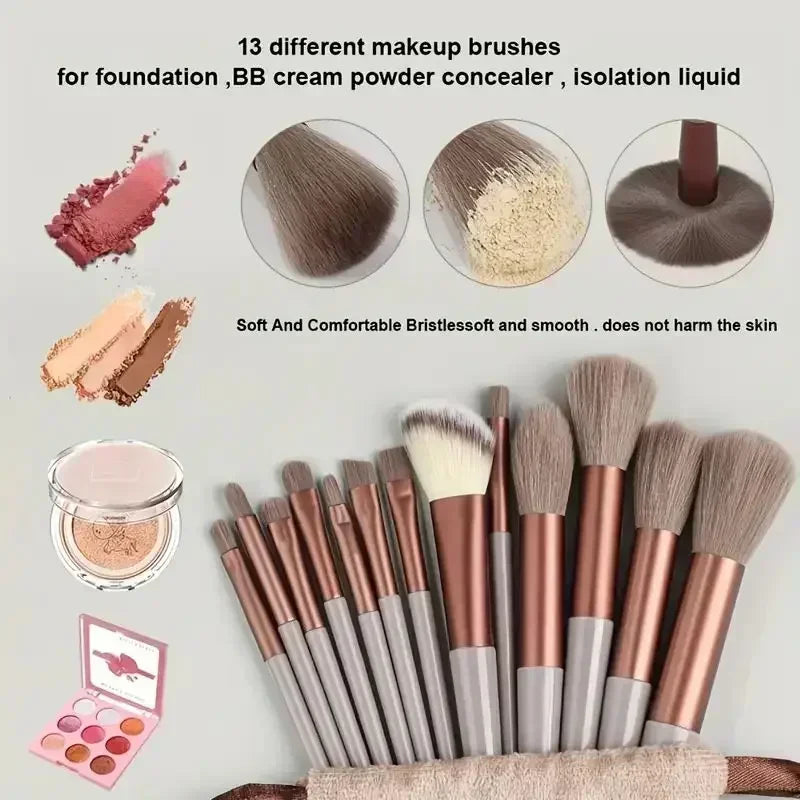 Ensemble de Pinceaux Maquillage Professionnel – Doux & Moelleux