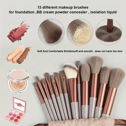 Ensemble de Pinceaux Maquillage Professionnel – Doux & Moelleux