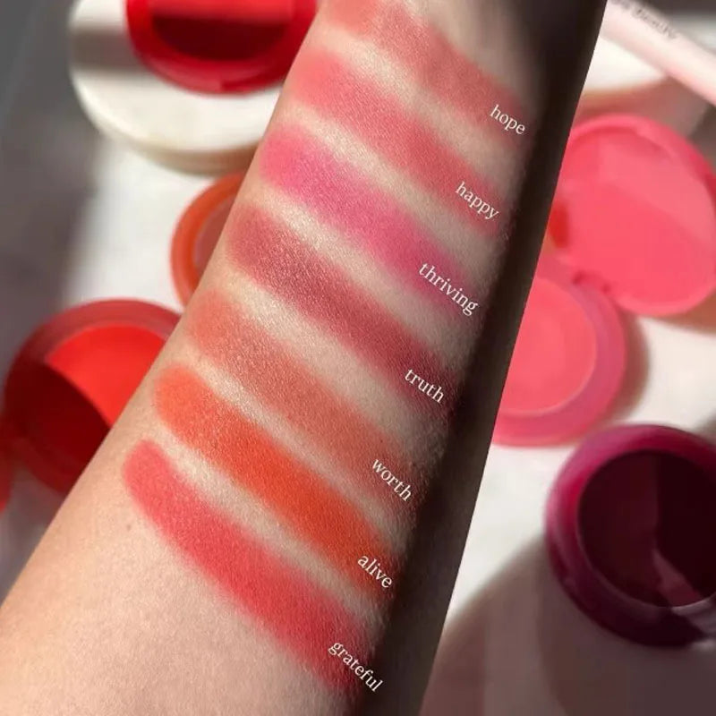 Blush Crème-Poudre 7 Couleurs — Léger & Hydratant