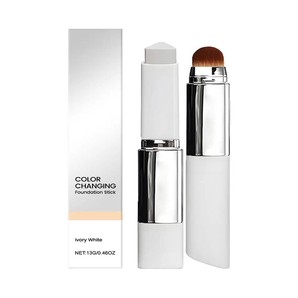 Stick Fond de Teint 2-en-1 Changeant de Couleur – Léger, Hydratant & Lumineux, Tous Types de Peau