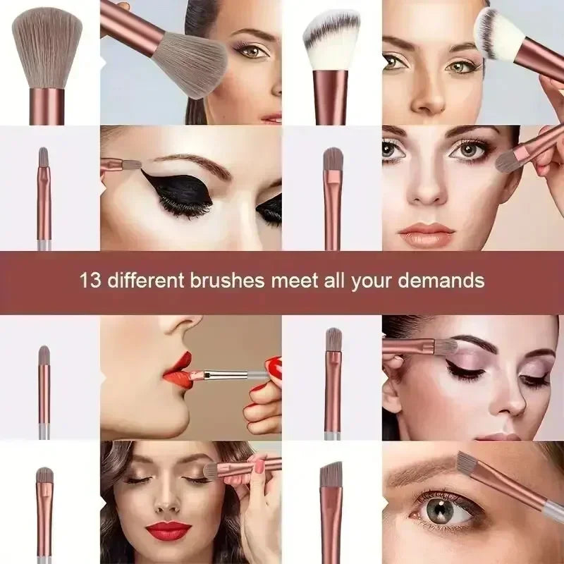 Ensemble de Pinceaux Maquillage Professionnel – Doux & Moelleux