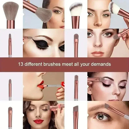 Ensemble de Pinceaux Maquillage Professionnel – Doux & Moelleux