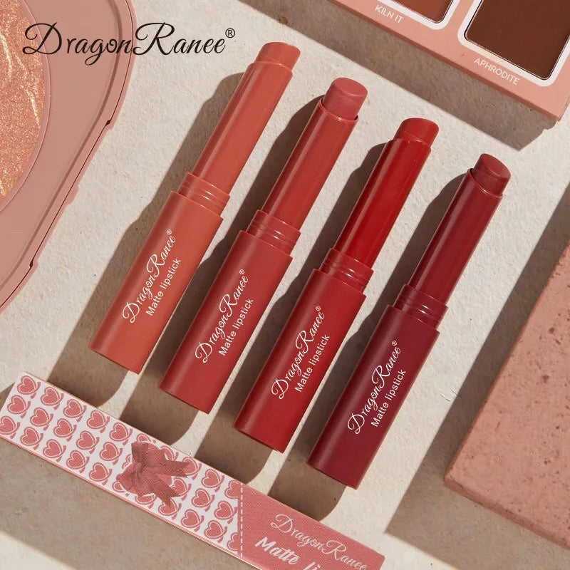Rouge à Lèvres Mat Nude Pink – 12 Teintes, Longue Tenue & Waterproof
