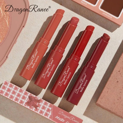 Rouge à Lèvres Mat Nude Pink – 12 Teintes, Longue Tenue & Waterproof