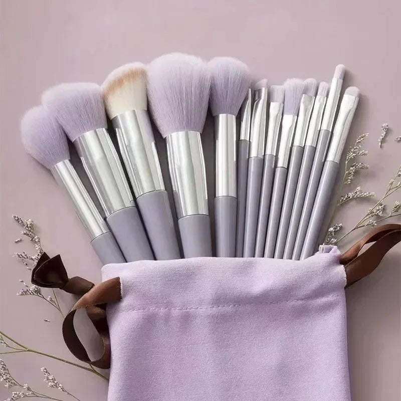 Kit Pinceaux Maquillage Professionnel – 13 ou 22 Pièces, Poils Synthétiques Doux