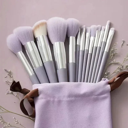 Kit Pinceaux Maquillage Professionnel – 13 ou 22 Pièces, Poils Synthétiques Doux