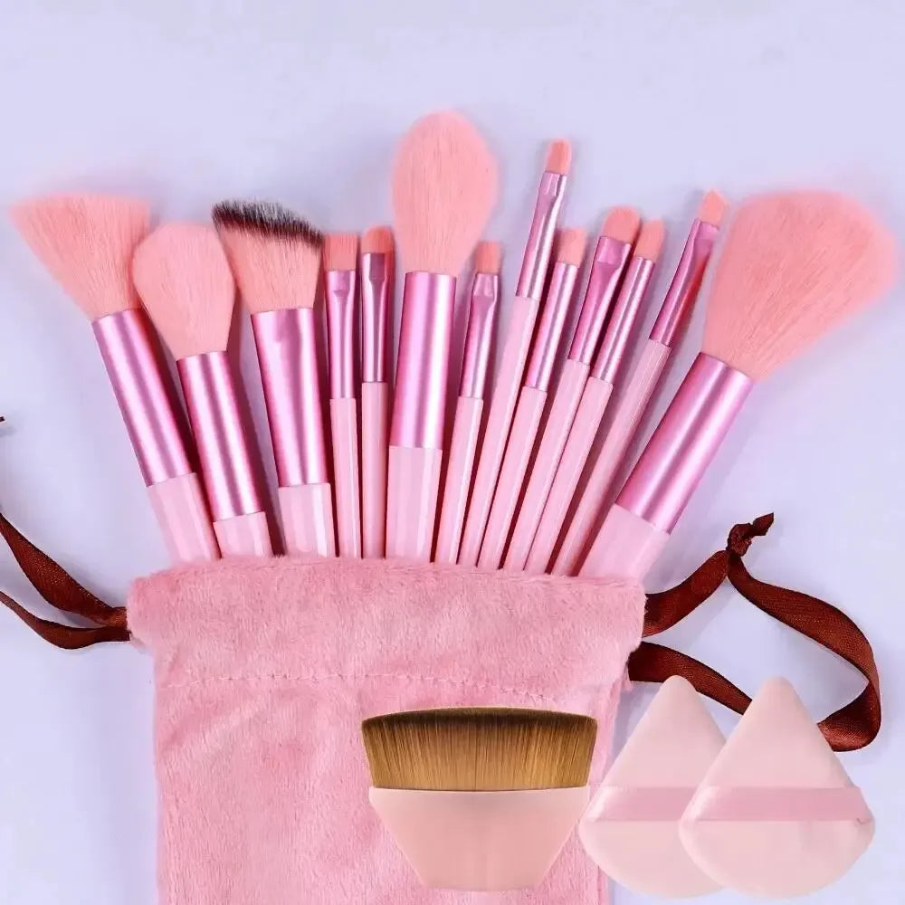 Ensemble de Pinceaux Maquillage Professionnel – Doux & Moelleux