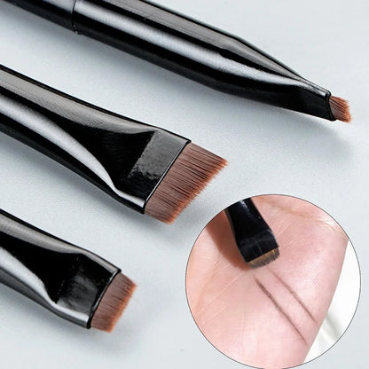 Set 3 Pinceaux Yeux Professionnels – Eyeliner, Sourcils & Ombre à Paupières