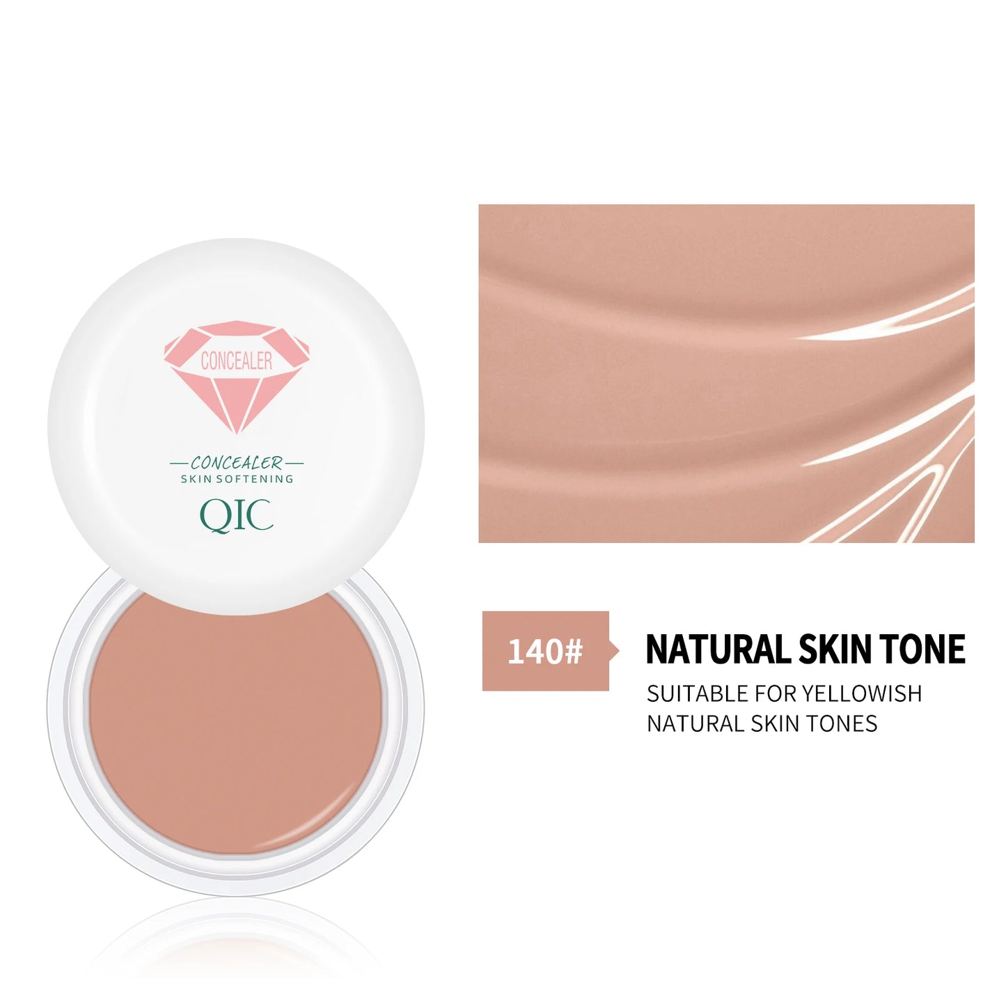 Crème correctrice QIC résistante à l'eau - Couverture totale, longue tenue