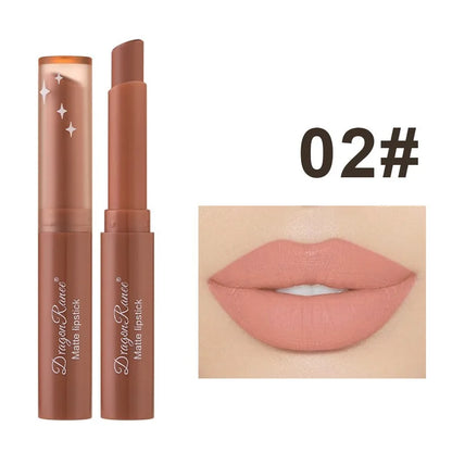 Rouge à Lèvres Mat Nude Pink – 12 Teintes, Longue Tenue & Waterproof