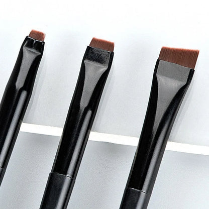 Set 3 Pinceaux Yeux Professionnels – Eyeliner, Sourcils & Ombre à Paupières