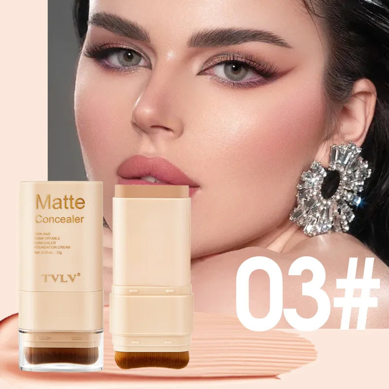 Fond de Teint Stick Correcteur Double Tête – 9 Teintes, Waterproof & Longue Tenue
