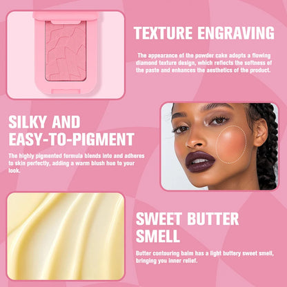 Poudre Blush Bronzant & Contouring — Fini Mat Beurré