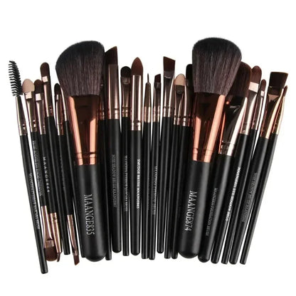 Kit Pinceaux Maquillage Professionnel – 13 ou 22 Pièces, Poils Synthétiques Doux
