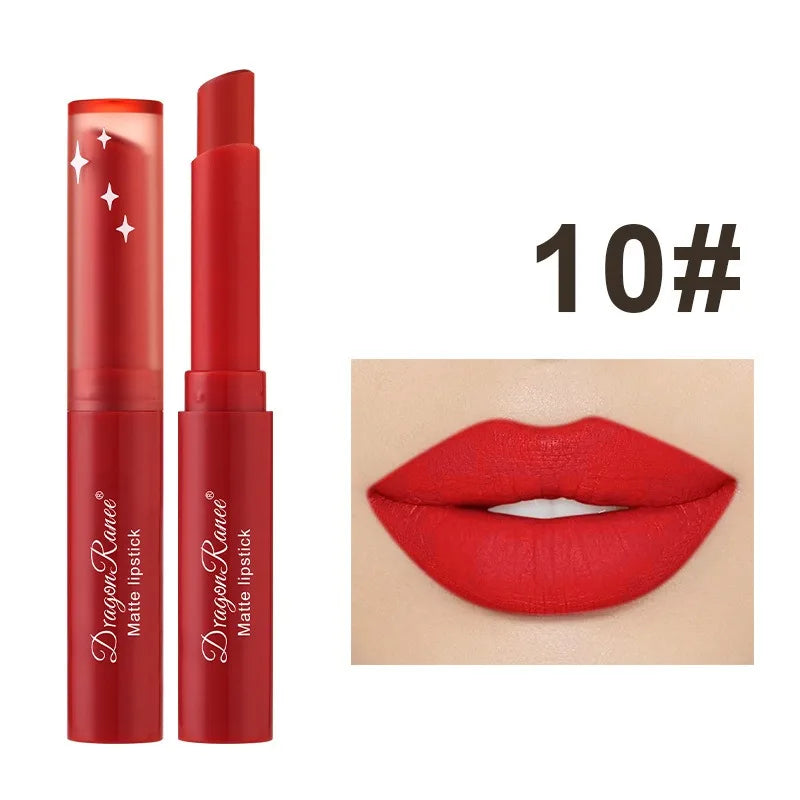 Rouge à Lèvres Mat Nude Pink – 12 Teintes, Longue Tenue & Waterproof