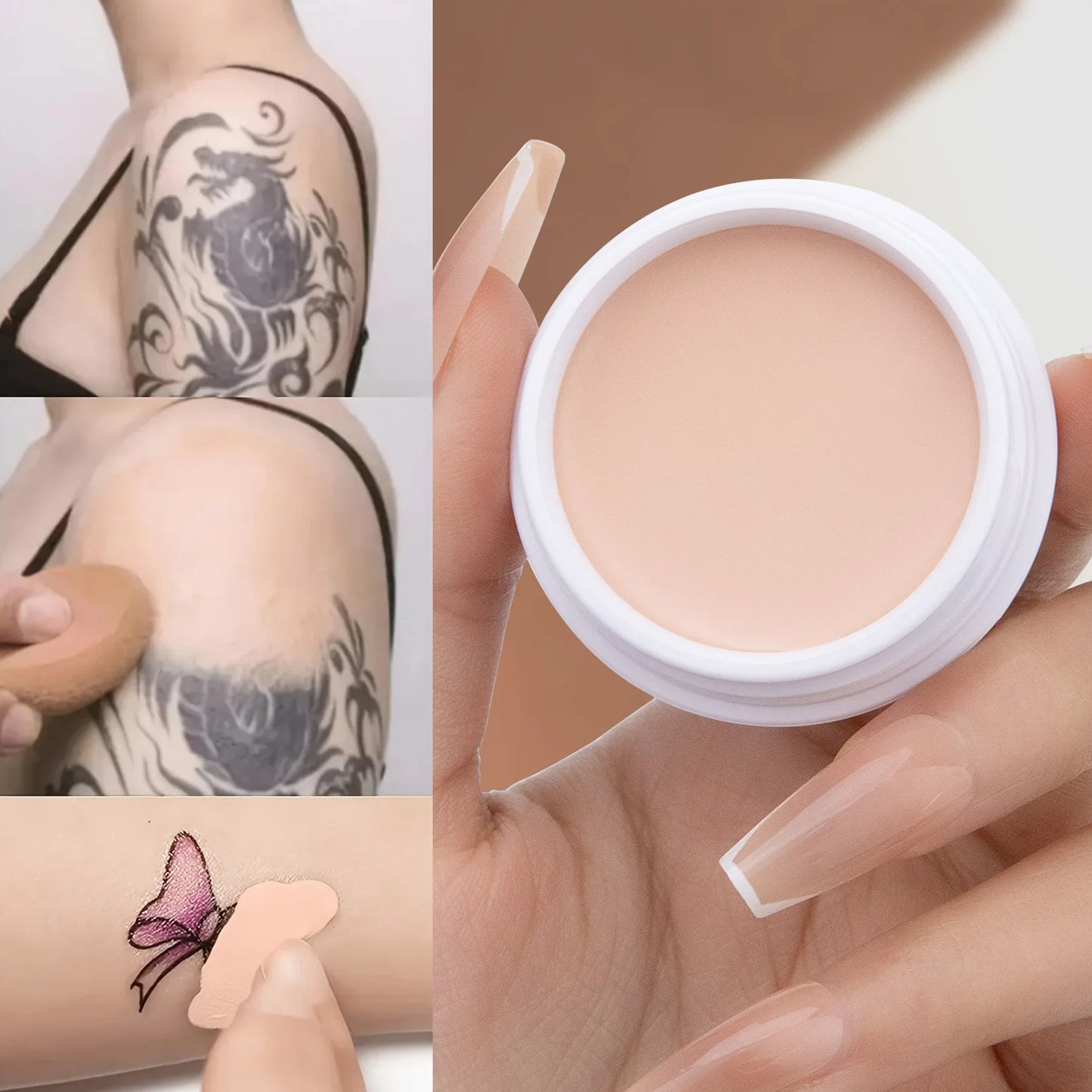 Crème correctrice QIC résistante à l'eau - Couverture totale, longue tenue