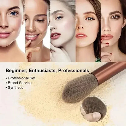 Ensemble de Pinceaux Maquillage Professionnel – Doux & Moelleux