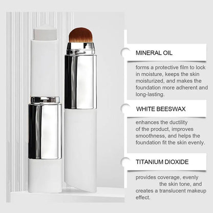 Stick Fond de Teint 2-en-1 Changeant de Couleur – Léger, Hydratant & Lumineux, Tous Types de Peau
