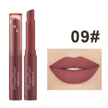 Rouge à Lèvres Mat Nude Pink – 12 Teintes, Longue Tenue & Waterproof