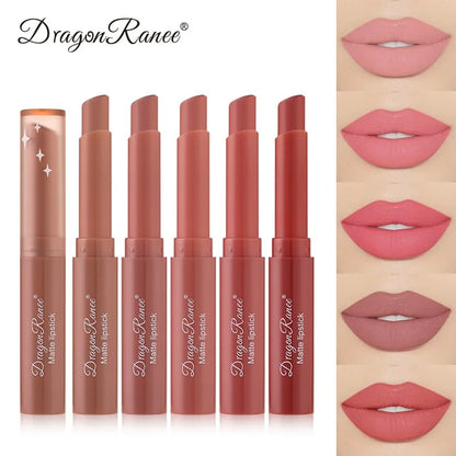 Rouge à Lèvres Mat Nude Pink – 12 Teintes, Longue Tenue & Waterproof
