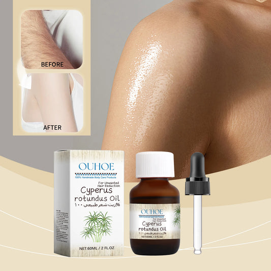 Huile au Souchet 60ml – Épilation, Inhibition de Repousse & Soin Corps