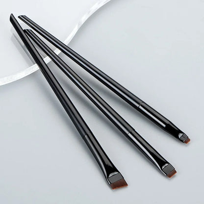 Set 3 Pinceaux Yeux Professionnels – Eyeliner, Sourcils & Ombre à Paupières
