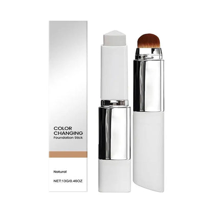 Stick Fond de Teint 2-en-1 Changeant de Couleur – Léger, Hydratant & Lumineux, Tous Types de Peau