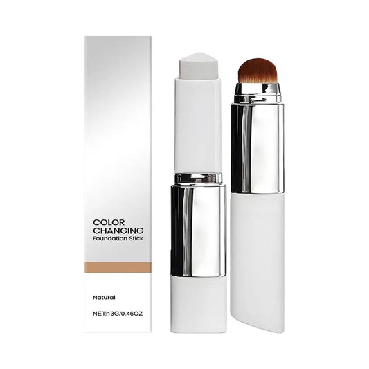 Stick Fond de Teint 2-en-1 Changeant de Couleur – Léger, Hydratant & Lumineux, Tous Types de Peau