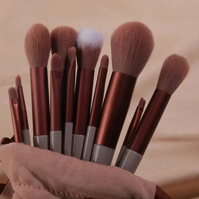 Kit Pinceaux Maquillage Professionnel – 13 ou 22 Pièces, Poils Synthétiques Doux