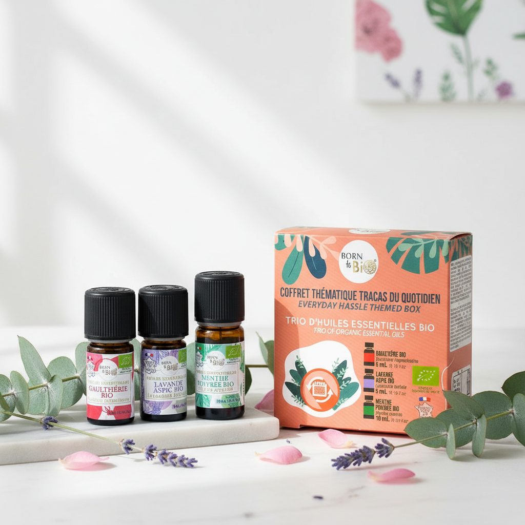 Coffret Huiles Essentielles Bio – Mise en situation