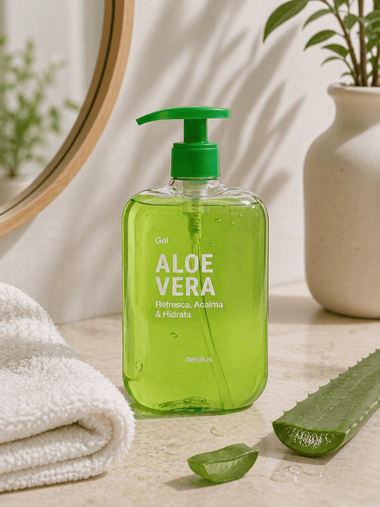Deliplus - Gel Aloe Vera Apaisant et Hydratant – Après-Soleil et Réparateur