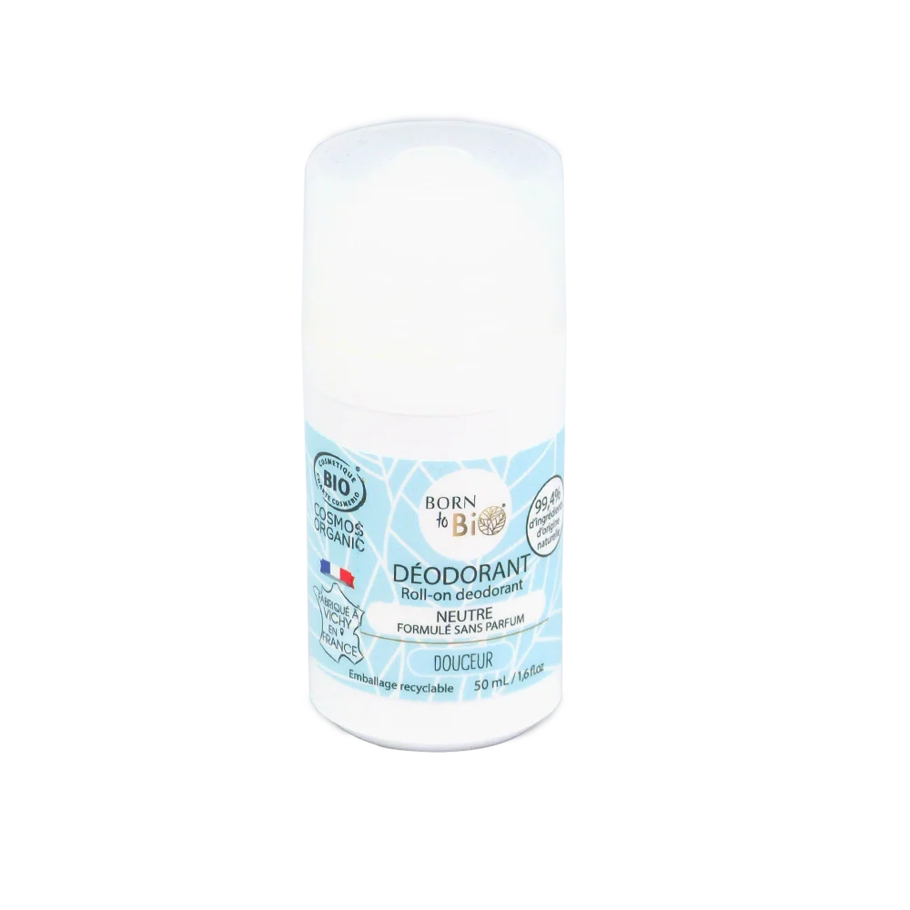 Déodorant Roll-on Neutre Bio 50ml – Sans Parfum, Douceur | Born to Bio Born to Bio
